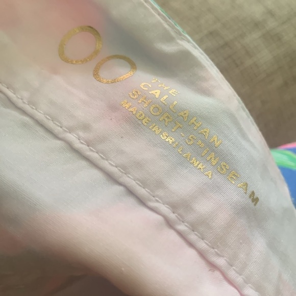 Lilly Pulitzer Callahan Shorts Beckon Blue Jungle Utopia Floral Print Size 00‎ - Picture 7 of 12